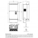 Falownik wektorowy 160kW 3-fazowy 460VAC Delta Electronics VFD1600C43A